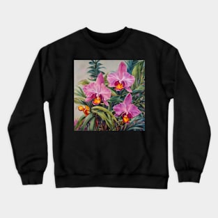Tropical Orchids Crewneck Sweatshirt